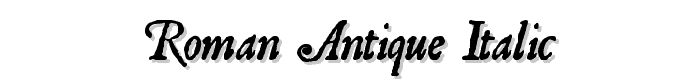 Roman Antique Italic font